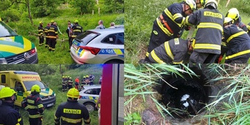 Sedmdesátiletý muž se i se psem propadl do několik metrů hluboké šachty