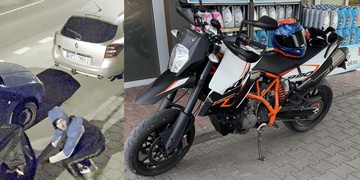 Dva motorkáři, táta se synem, se stali terčem útoku zlodějů