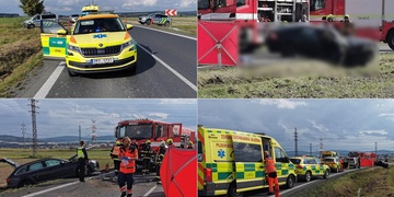 Čelní střet skončil smrtí řidiče