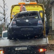 V Borku proletělo auto plotem a metalo kozelce zahradou