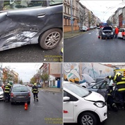 Střet vozů na Slovanech