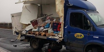 Uzavřená D5 ve směru na Německo