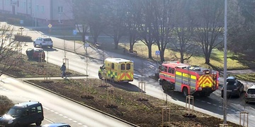 Střet třiaosmdesátileté cyklistky s autem