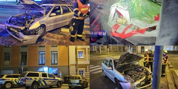 Opilý řidič utekl od nehody