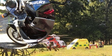 Vážná nehoda motorkáře