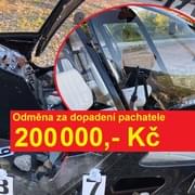 Útočník v Plzni zničil vrtulník - odměna za dopadení je 200.000 korun