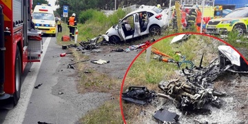 Zaklíněného zraněného museli z vozu vystříhat