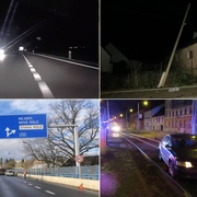 Sražení chodci, střety aut, proražené závory, ale i auto v protisměru na dálnici