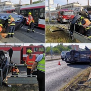 Dopravní nehoda na Vejprnické
