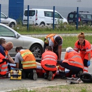 Havárie motorky na Borských polích