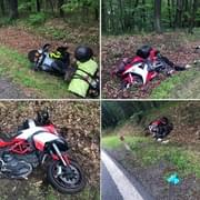 Hromadná nehoda čtyř motorkářů