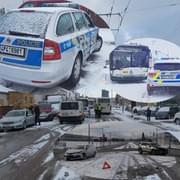 Kalamita v Plzni: nejezdily trolejbusy a bourali i policisté