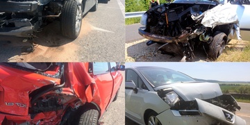 Trojnásobná nehoda na D5