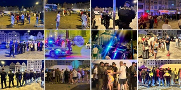 Rvačky na festivalu romské kultury v centru Plzně