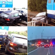 Střet auta s vlakem - aktualizováno