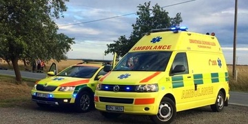 Střet auta s cyklistou