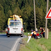 Smrt motorkáře, na místo letěl vrtulník zbytečně