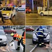 Dnešek v Plzni začal několika dopravními nehodami