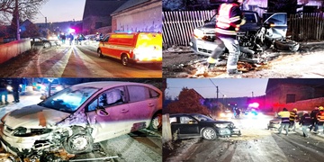 Řidička přejela do protisměru a střetla se s protijedoucím vozem