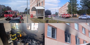 Požár byt zcela zlikvidoval