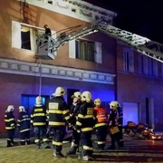 Požár rodinného domu v Radnicích