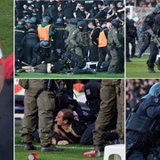 Policisté v souvislosti se včerejším fotbalem řeší nejen rvačky na hrací ploše, ale i v ulicích a také propagaci nacismu