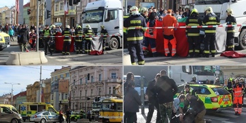 Muže na Klatovské třídě srazil a na místě usmrtil kamion