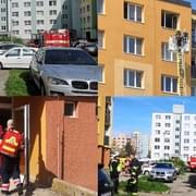 Požár bytu ve Strážnické ulici v Plzni