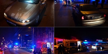 Opilá žena se psem vešla přímo před auto
