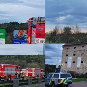 Vrtulník vletěl do vedení vysokého napětí