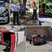 Vážná nehoda - viník utekl, ačkoli na místě byly i zraněné děti
