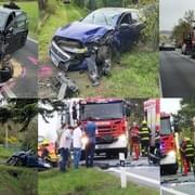 Vážná dopravní nehoda u Losiné a další vážná nehoda s více zraněnými je o 12 kilometrů dál