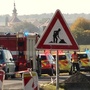 Cyklista narazil do dopravní značky a utrpěl vážná zranění