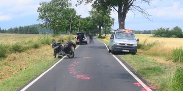 Pes vběhl motorkáři přímo před rozjetý stroj