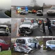 Hromadná dopravní nehoda u Plzně