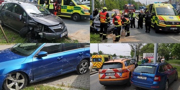 Dopravní nehoda uzavřela Borskou ulici