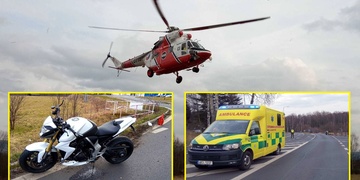 Vážná nehoda motorkáře