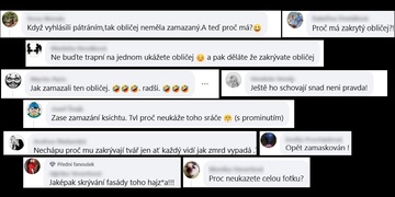 "Skandál! Proč jste ho na fotce zamazali, proč ho kryjete?"
