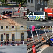 Žákyně autoškoly najela s motocyklem do zábradlí
