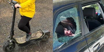 Na Slovanech mi vykradli auto a odcizili tuto koloběžku, prosím pomozte