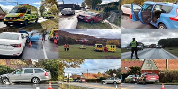 Tři vážné dopravní nehody ve stejné době, deset lidí skončilo v nemocnicích