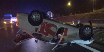 Střet vozů na dálnici