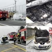 Ranní požár auta