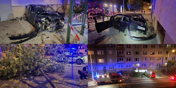 Opilý mladík najel autem do zastávky MHD