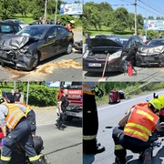 Dopravní nehoda uzavřela silnici ze Skvrňan na Vejprnice
