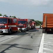 Hořící kamion
