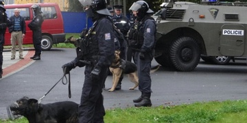 Utkání s Baníkem provázely silné policejní manévry