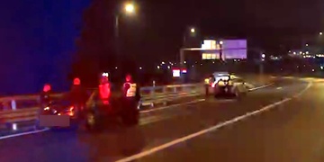 Opilý řidič se po dálnici řítil v protisměru rychlostí 190 kilometrů