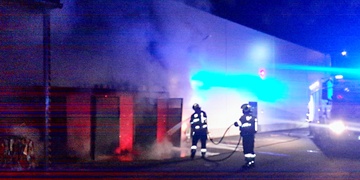 Požár v novém obchodním centru v Plzni