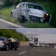 Pozor na D5, nehoda dálnici u Plzně téměř uzavřela